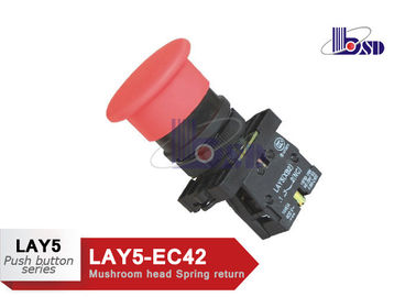 Professional Red Mushroom Head Push Button Switch LAY5（XB2）-EC42
