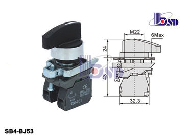 Commercial Push Button Selector Switch SB4-BJ53 LEC60947-5-1 Standard