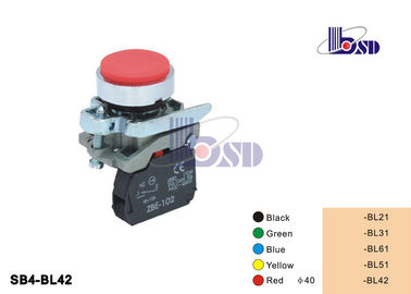 Spring Return Red Push Button Switch SB4 Series / Lighted Momentary Switch