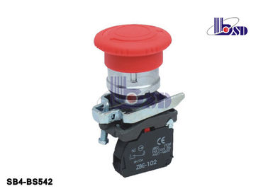 Industrial Red Mushroom Switch Emergency Push Switch 50hz Lamp Beads SB4-BS542