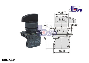 2 Position Push Button Switch SB5 Series For Controlling Signal And Interlocking Purposes