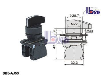 Long Handle Three Position Selector Switch High Anti - Electrical Erosion