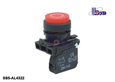 Convex Red Push Button Switch SB5 Series With Symbol Logo Anti - Electrical Erosion