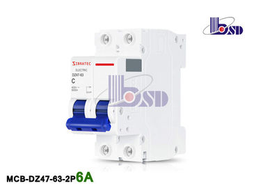 6Amp Double Pole Circuit Breaker / Plastic Small C Curve Circuit Breaker