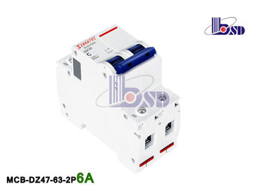 6Amp Double Pole Circuit Breaker / Plastic Small C Curve Circuit Breaker