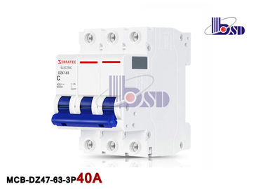 40 Amp Mini Circuit Breaker 3 Pole Type B Curve Mcb  For Building Office